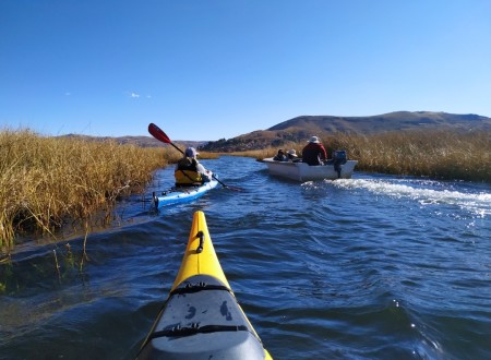 Getting to Uros by kayak.jpg