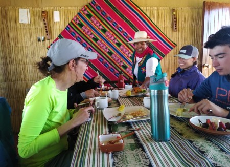 Lunch time at Uros floating lodge.jpg