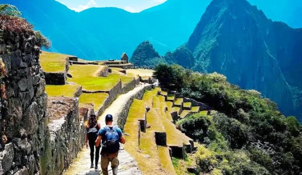 Walking on the Inca trail