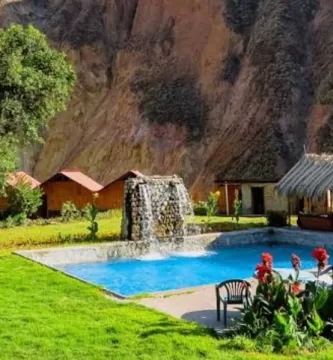 The oasis in the Colca Canyon trek located in Sangalle Arequipa