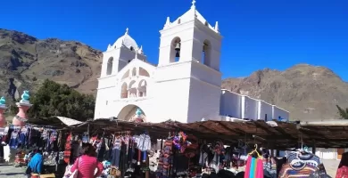 Colonial church in Colca valley Arequipa