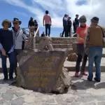 A lookout at the Patapampa Pass that offers views of the surrounding volcanoes.