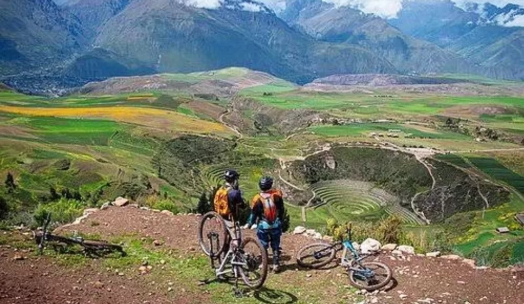 View of the Sacred Valley after cycling