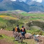 View of the Sacred Valley after cycling