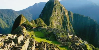 The Inca face at Machu Picchu site