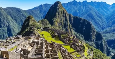 Classical view of Machu Picchu