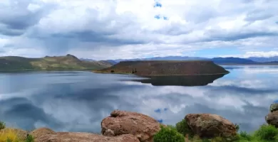 Umayu lagoon at the time of sunset