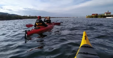 Short kayaking trip at Uros