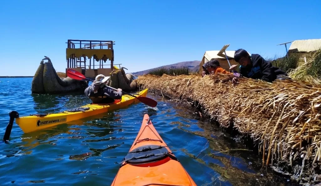 Approaching a reed Island