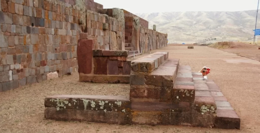 Stone stairs at the Temple of Kalasasaya