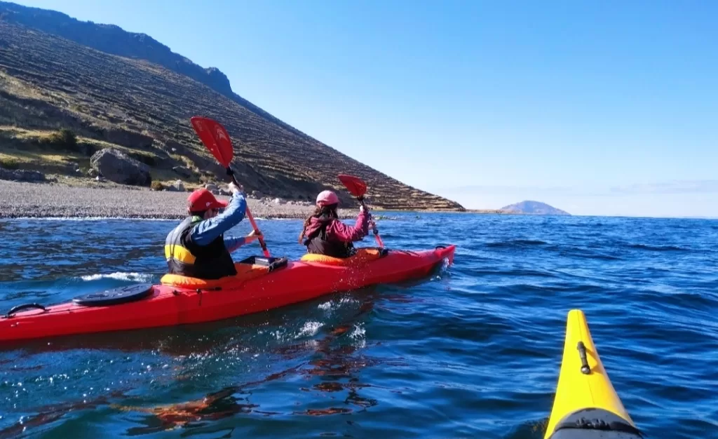 Kayaking from Llachon to Amanatani Island