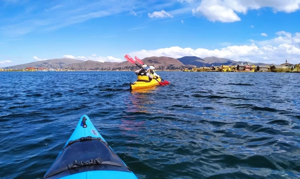 Kayaking at Uros Islands