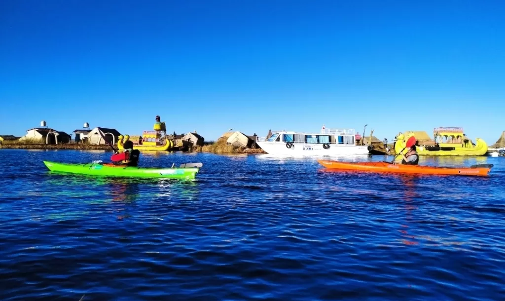 Going through the floating Islands