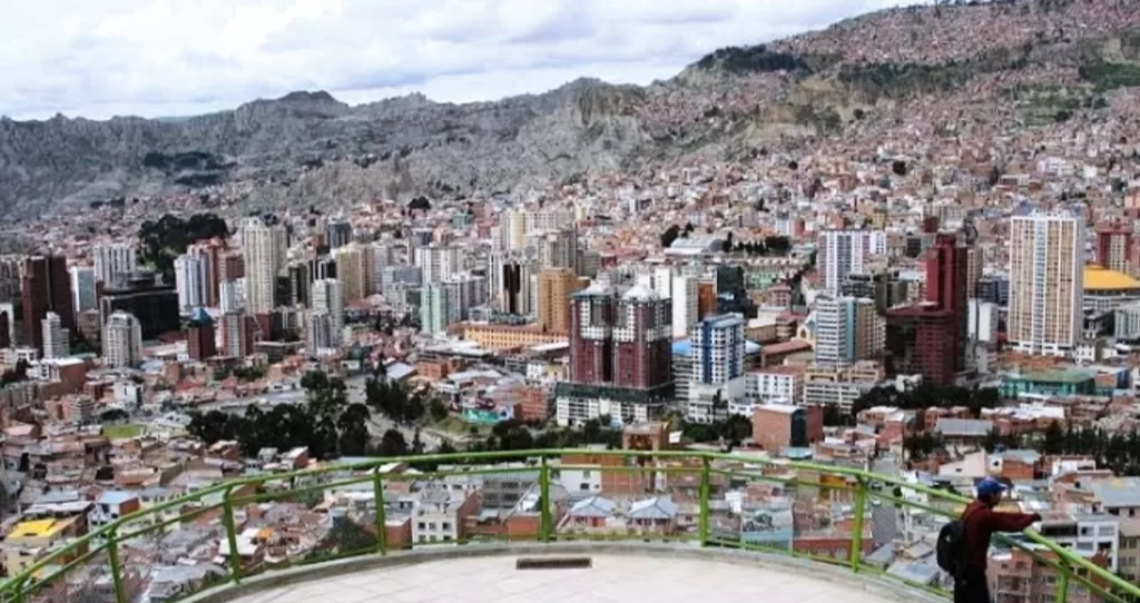 Killi Killi lookout in La Paz Bolivia