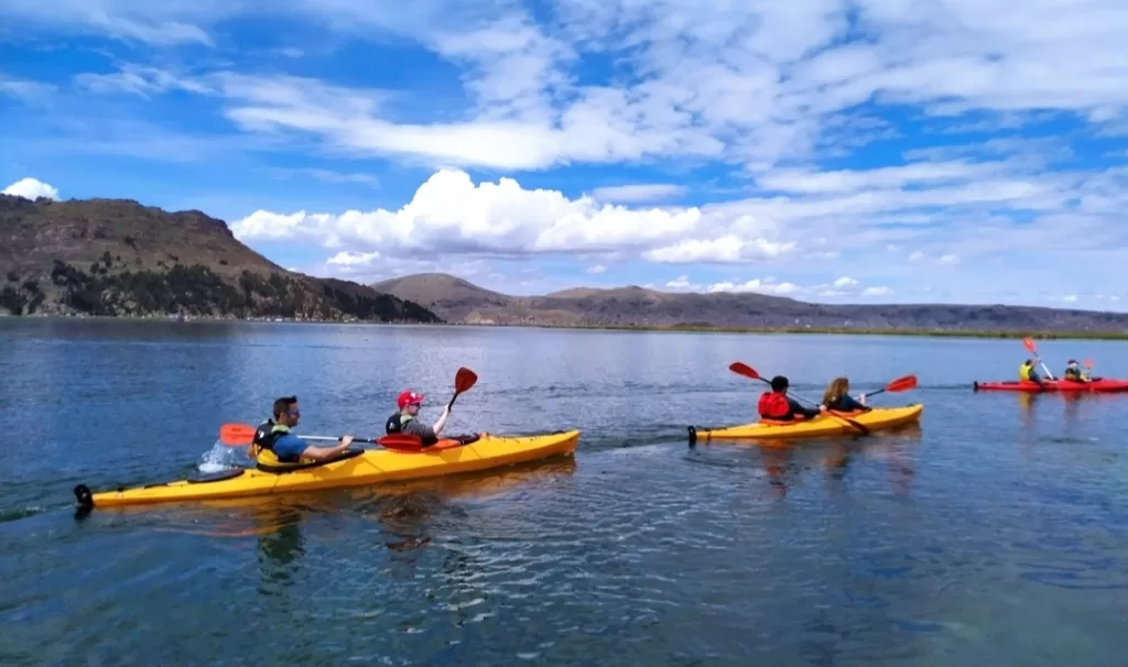 Kayaking on the highest navigable Lake in the world