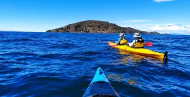 Navigating towards Amantani Island