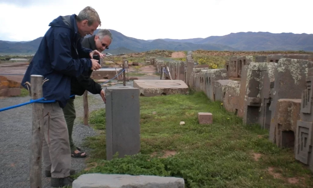 H shaped stones at Puma Punku Tiwanaku