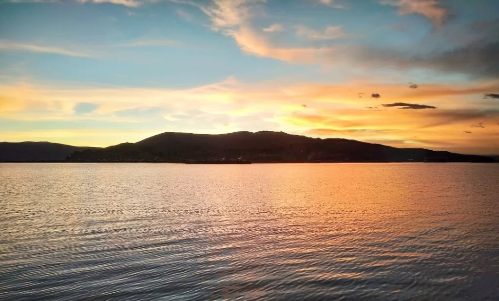 Puno sunset view from Uros