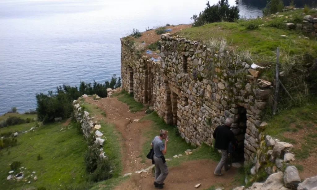 Temple of Pilcocaina on Isla del Sol Bolivia