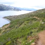 The ancient trail to Pilcocaina temple on Sun Island, Bolivia