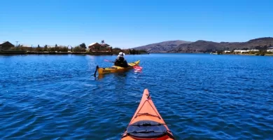 Venturing on a single kayak