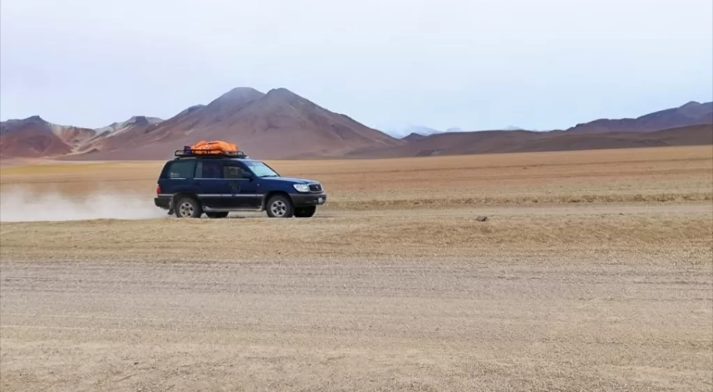 Private vehicle for the Bolivian highland desert